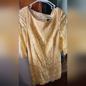 JH Crochet-Like Midi Dress